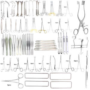 Juego de Cirugía Manual para Hidrocelectomía de Hernia, 150 Piezas, Instrumentos Quirúrgicos de Acero Inoxidable de la Mejor Calidad, Grado Quirúrgico, Autoclavables - Product Image 1