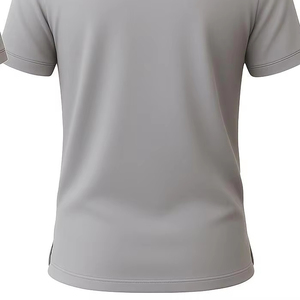 Private Label High Quality Men's Breathable <b>Canvas</b> Solid <b>Plain</b> Dyed 100% Cotton Short Sleeve Casual Shirt with Custom Logo Sizes - Product Image 5