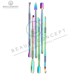 Empujador de cutículas de uñas con su propio logotipo, uso de salón de buena calidad para el cuidado de las uñas, removedor de piel muerta, empujador de cutículas de acero, respetuoso con el medio ambiente - Product Image 4