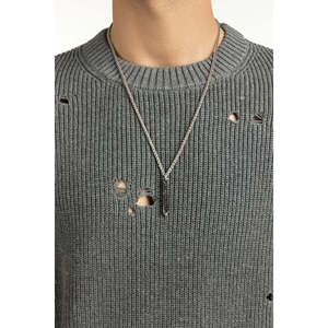 Cardigan décontracté et élégant pour garçons, coupe classique, manches longues, avec logo imprimé, boutons, motif cachemire imprimé, collection printemps - Product Image 5