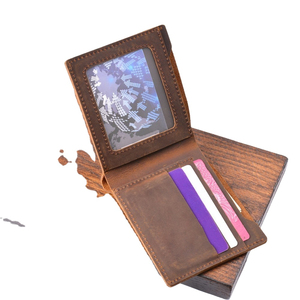 100% High Quality Customized Handmade Leather Pocket <b>Wallet</b> RFID Feature High Quality Packing Reasonable Price OEM - Product Image 4