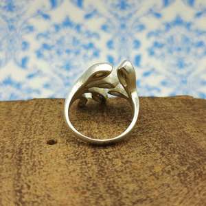 แหวนหินควอทซ์ smokey 6นิ้ว925แหวนหินธรรมชาติแฮนด์เมดแหวนเปิดฟรีไซส์ปรับขนาดได้เพชรสำหรับงานแต่งงาน - Product Image 3