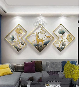Arte de pared de metal Acabado personalizado Estilo moderno Arte de pared para colgar en la pared para la decoración de la sala de estar del hogar. - Product Image 4