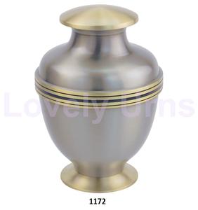 Pellon Pewter Latón Funeral Urnas para adultos Urnas de cremación para cenizas humanas con bolsa de terciopelo gratis - Product Image 1