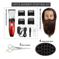 Kit de 10 Ciseaux de Coiffure Professionnels avec Pinces à Cheveux pour Barbiers