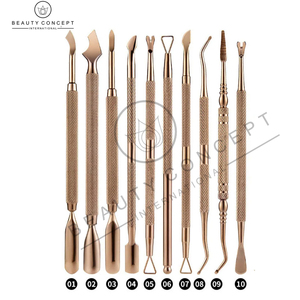 Rose Gold Expert Double-Ended Rose Gold Cuticle Pusher Stainless Steel Nail Cleaner and Gel Polish Remover Scraper Eco-Friendly - Product Image 2