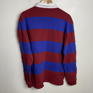 Jersey de algodón informal para hombre de Venta caliente para Polo de manga larga con cuello blanco rayas multicolores 100% algodón sólido - Product Image 2