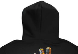 Sweat à capuche en polaire léger de haute qualité pour homme, coupe classique, hiver, polyester/coton, sublimation, uni, teinture unie, respirant - Product Image 3
