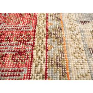 Tapis en laine noués à la main Erbe Ivory 9x12, motif abstrait rayé, patchwork rectangulaire Tabriz pour la maison, le salon et le couloir - Product Image 3