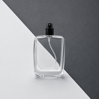 Botol Parfum Kaca Custom 50ml, Tipe Pompa Semprot, Warna Semprot, Botol Parfum Kosong dengan Logo Sablon