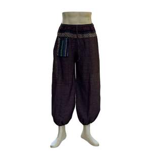 Boho กางเกงผ้าฝ้ายฮาเร็มผู้ชายเอวยางยืดลำลองน้ำหนักเบาผลิตในประเทศไทยส่งออกในฤดูร้อน - Product Image 2