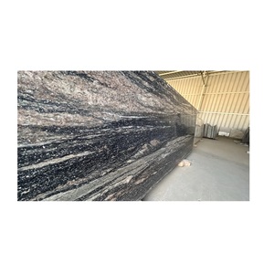 Fabricant indien exportateur moderne dalle de granit noir aqua carrelage en pierre naturelle polie intérieur extérieur sol mur salon - Product Image 1