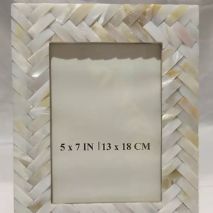 100% Handmade Resin <b>Photo</b> <b>Frame</b> Customized Size <b>for</b> Home Hotel Restaurant-Featuring Mother of Pearl MDF Unique Home Decor - Product Image 3