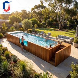 Kit de Piscina de Fibra de Vidrio de Fácil Instalación, Protección UV, Diseño Ecológico para Espacios Exteriores, Piscina de Fibra de Vidrio Estilo Resort para Diversión Familiar - Product Image 4