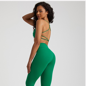 Mujeres Conjuntos De Ropa <span class=keywords><strong>Activa</strong></span> Para Mujer Yoga <span class=keywords><strong>Gym</strong></span> Sport Pants Two Piece Wear Set Leggings Yoga Set Mujer Sexy - Product Image 4