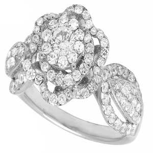 Bague Classique Élégante en Argent S925 avec Moissanite et Diamants Sertis en Grappe, Style Iced Out, pour Femme, Cadeau de Fiançailles ou de Fête - Product Image 2