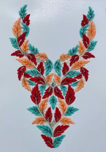 Patch de col brodé de luxe avec paillettes tissu en filet doux pour robe saree chemisier Kurti Fashion-Sew-On Style - Product Image 2