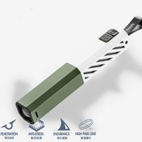 Lampe de poche laser légère Portable 18650 longue durée de vie de la batterie et charge rapide étanche pour le camping et la plongée Type de batterie AA