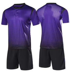 Confortable Respirant 100% Polyester Anti-Bactérien Protection UV Manches Courtes Hommes Équipe Football Football Maillot Personnalisable - Product Image 4