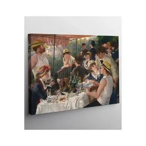 Impression sur toile de Fida Renoir : Le déjeuner des bals de bateaux sous l'auvent - Product Image 6
