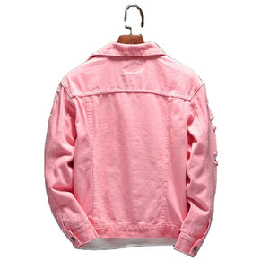 Nouvel arrivage de veste en jean tendance pour hommes, veste en jean tendance et chaude avec poches déchirées et boutons sur le devant, veste pour vêtements - Product Image 5