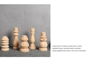 Meilleure vente bougeoir en bois décoration de mariage de haute qualité pour la fête à la maison noël autres bougeoirs pots de bougie - Product Image 3