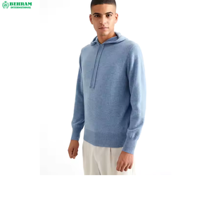 Hoodie thermique en molleton 100 % coton coupe ample pour l'hiver, style streetwear, idéal pour la mode décontractée brodée et vieillie - Product Image 2