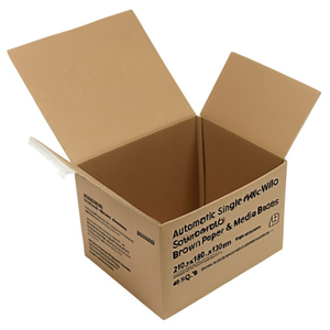 Automatic Single-Wall Corrugated Brown Paper & Media <b>Boxes</b> Foldable Neatening/<b>Storage</b> 210x180x130mm Pack Size 40-SK Q.1.3B - Product Image 1