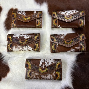 กระเป๋าคลัทช์ทรงเฟอร์หนังวัวถือเครื่องมือกระเป๋าเงินมีสไตล์อเนกประสงค์กระเป๋าเงินดีไซน์ใหม่ที่ใส่บัตรกระเป๋าสตางค์หนังตะวันตก - Product Image 5