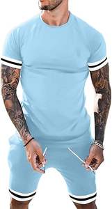 OEM 280GSM 100% coton T-shirt uni à manches courtes et surdimensionné pour homme, respirant, gaufré, logo personnalisé, poids lourd, été pour homme - Product Image 2