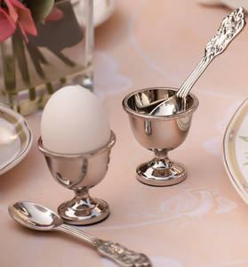 Porte-gobelet en acier inoxydable Plateau à oeufs pour oeufs durs Artisanat exclusif Fabricant indien Logo personnalisé - Product Image 5