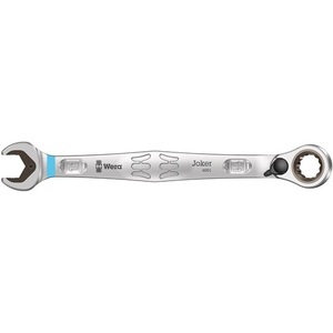 Joker Reversible 11 mm Key White Open-End Ratchet Wrench 165 mm Length with 15 Ring End for Shop <b>Tools</b> WERA Product - Product Image 1