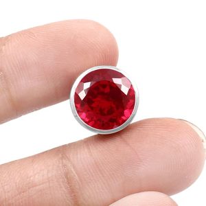 925 Sterling <b>Silver</b> Ruby Brilliant Cut Classic Style Women's Wedding Engagement <b>Charms</b> Third Party Certified Jewelry - Product Image 4