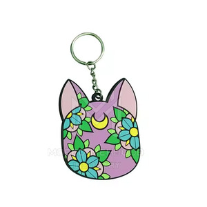 Wholesale <strong>Rubber</strong> Key Chain Customized Logo <strong>Keyring</strong> Patch OEM <strong>Rubber</strong> Key Chains Personalized Creative Keychain - Product Image 3