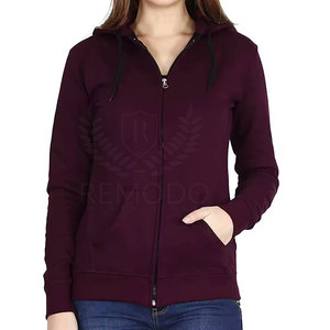Sudadera con Capucha y Cremallera Frontal para Mujer, con Logotipo Personalizado Disponible, Ropa de Calle de Invierno, Tejido Ligero y Transpirable - Product Image 2