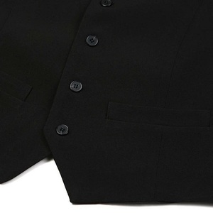 Chaleco Cómodo sin Mangas con Cuello en V, Chaleco Liso Personalizado de Estilo Formal, Chalecos de Traje de Negocios para Hombre, Chalecos Transpirables para Hombre - Product Image 3