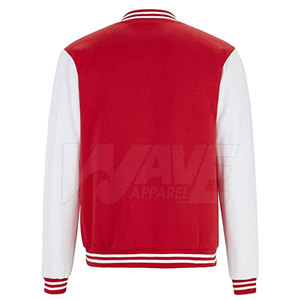 Chaquetas Letterman Personalizadas para Hombre, con Logotipo Frontal, de Algodón/Lana, Transpirables, Estilo Casual, Precio al por Mayor - Product Image 2