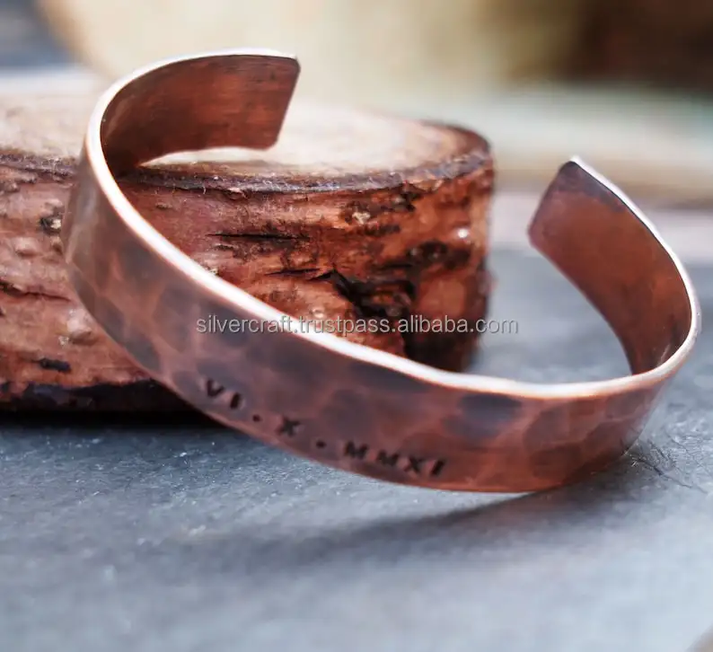 Top Ranking Copper Bracelet Meditation Natural Healing Custom copper bracelet From India By Silver Craft