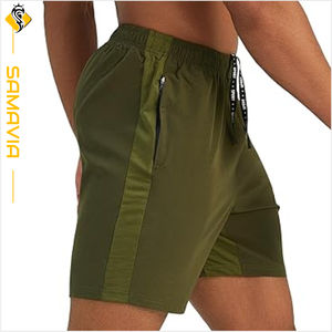 Bermuda personnalisé pour hommes, short de course respirant à séchage rapide, vêtements de sport d'entraînement avec poches - Product Image 2