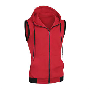 Nouvel arrivage de sweats à capuche d'entraînement pour hommes bodybuilding stringer muscle pour hommes sweats à capuche de gymnastique sans manches à vendre avec service OEM - Product Image 5