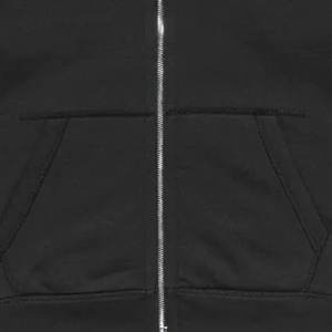 Style tendance personnalisé lavé recadrée fermeture éclair vers le haut Sun Faded Heavyweight GSM 100% coton surdimensionné hommes à capuche - Product Image 3