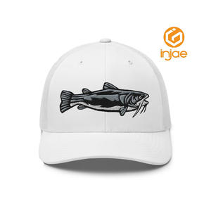 Sombreros de camionero con logotipo bordado 2D personalizado de alta calidad, 6 paneles de ala precurvada, perfil estructurado, fabricación de sombreros ODM Vietnam - Product Image 6