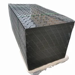 Прочный черный сверхпрочный защитный коврик для заземления HDPE жесткий PE временный дорожный для продажи в Великобритании