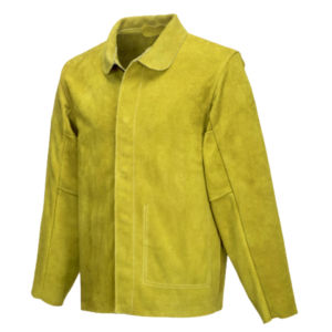 Veste de soudage Vêtements de travail en cuir fendu pour travaux industriels Veste de soudage Vêtements de travail de protection en cuir résistant à la chaleur - Product Image 4