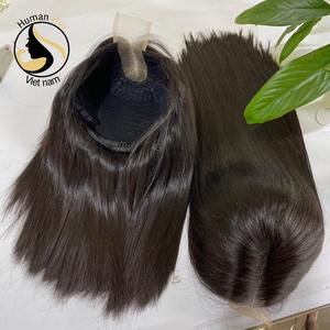 Perruque Lace Frontal Wig naturelle indienne vierge, cheveux humains bruts, Hd, densité 180%, perruque Lace Front Wig transparente naturelle, vente en gros - Product Image 1