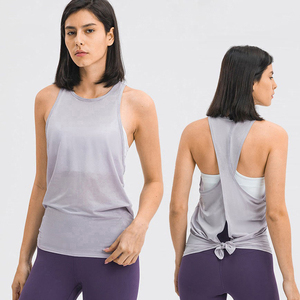 Camisetas sin mangas de secado rápido para mujer, camisetas sin mangas hechas en fábrica al mejor precio para mujer, camisetas sin mangas de tamaño personalizado para mujer - Product Image 4