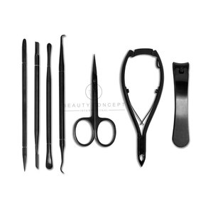 Pro Advanced Nail Tools Kit Pinces à cuticules dorées Manucure professionnelle Utiliser des poussoirs à cuticules et des ciseaux pour ongles - Product Image 4