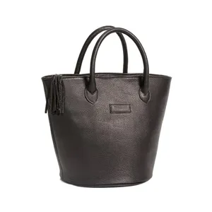 Factory Price calf leather striking Bucket Tote bag From Indian Supplier