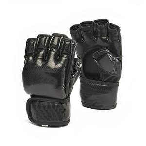 Nuevos Guantes de MMA de Cuero Profesionales con el Mejor Diseño, Absorción de Humedad, Cierre de Gancho y Bucle para Entrenamiento de Muay Thai y Kick Boxing, Personalizables - Product Image 3