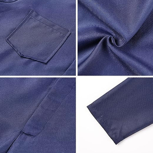 Combinaison de travail pour les travailleurs des champs pétroliers et minières, avec bande réfléchissante haute visibilité, taille personnalisée, ignifuge, antistatique, en coton - Product Image 6